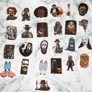 25Pc Horror Movie Stickers
